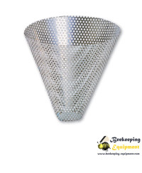 Cone filter made of perforated stainless steel sheet