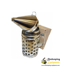 Galvanised smoker with holes