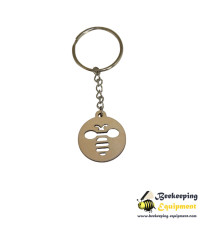 Keychain bee in wood