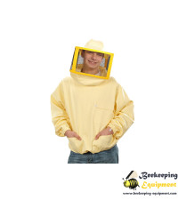 Beekeeping jacket with metal mesh