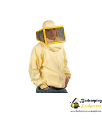 Beekeeping jacket with metal mesh